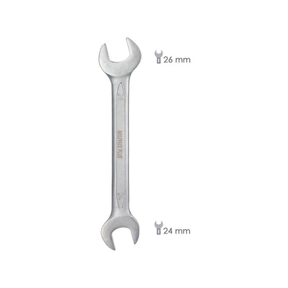 Llave Fija Plus Acero Cromo Vanadio 24x26 DIN 3110. Llaves Fijas Dobles