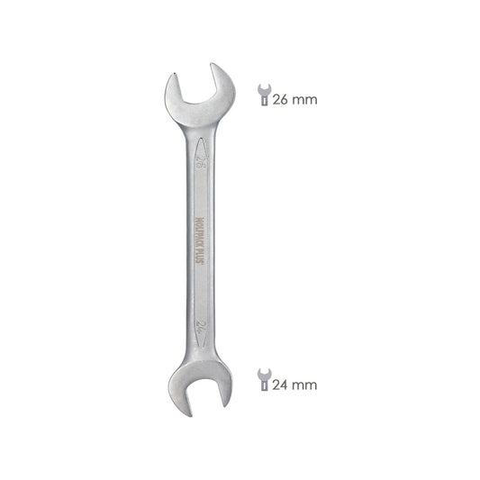 Llave Fija Plus Acero Cromo Vanadio 24x26 DIN 3110. Llaves Fijas Dobles