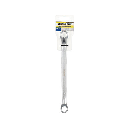 Llave Estrella Acodada Plus Acero Cromo Vanadio 14x15 DIN 838. Llave Doble Boca Acodada, Llave Fija Estrella Acodada