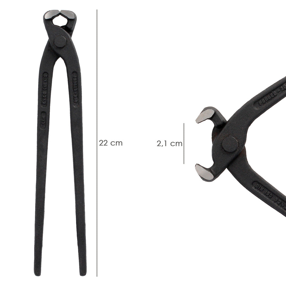 Tenazas Rusas Cromo Vanadio DIN / ISO 9242    9" Tenazas Ferralla, Carpinteria, Construccion