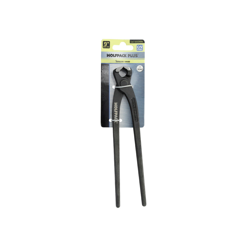 Tenazas Rusas Cromo Vanadio DIN / ISO 9242    9" Tenazas Ferralla, Carpinteria, Construccion