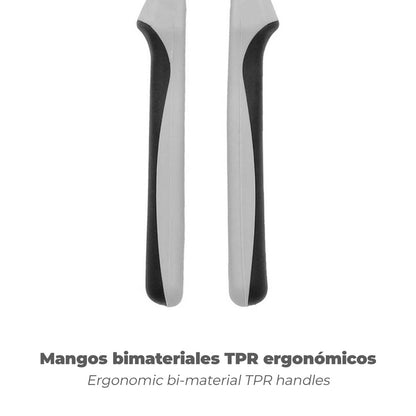 Tenazas Apertura Múltiple Negra Plus 250 mm. mangos Engomados DIN 8976. Pico De Loro, Alicates Extensibles, Tenazas Fontanero