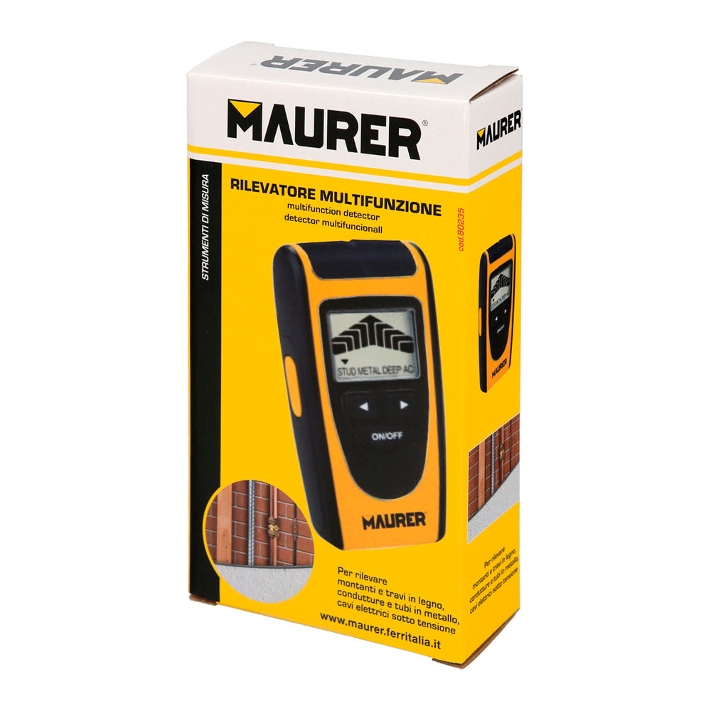 Detector de Materiales en Paredes. Multifuncional Encuentre Metales, Madera, Cables, Tuberias. Pantalla LCD.