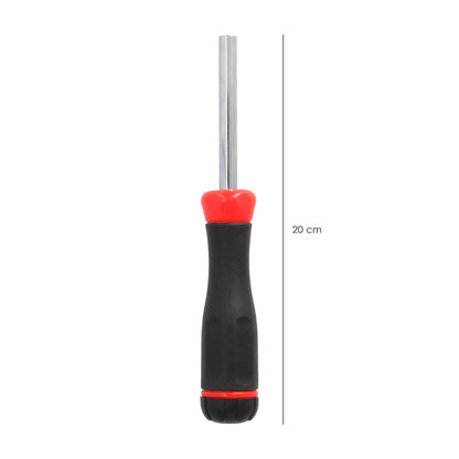 Juego De Puntas con Destornillador  1/4" 7 Piezas. Acero Cromo Vanadio, Kit Destorpuntas, Puntas Destornillador.
