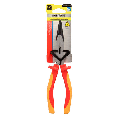 Alicates Boca Recta 200 mm. Mangos Aislados Acero Cromo Vanadio Pelacables, Corta Cables, Pelador Cables