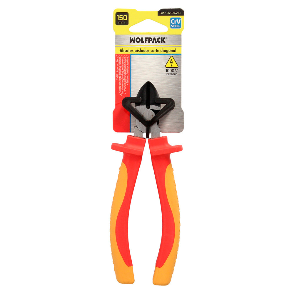 Alicates Corte Diagonal 150 mm. Mangos Aislados Acero Cromo Vanadio Pelacables, Corta Cables, Pelador Cables