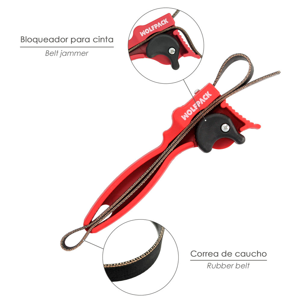 Llave Cinta Abretodo Ø 5 A Ø 16 cm. cinta Caucho Reforzado. Llave Filtros, Llave Tubos, Llave Tuberias, Llave Tapas,
