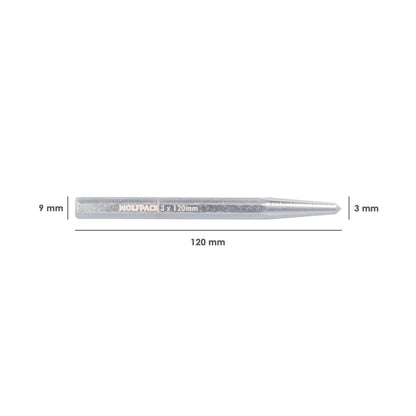 Granete Wolfpack 3 x 9 x 120 mm. Punzon metalico, Perforadores metalicos, Marcadores Metalicos.
