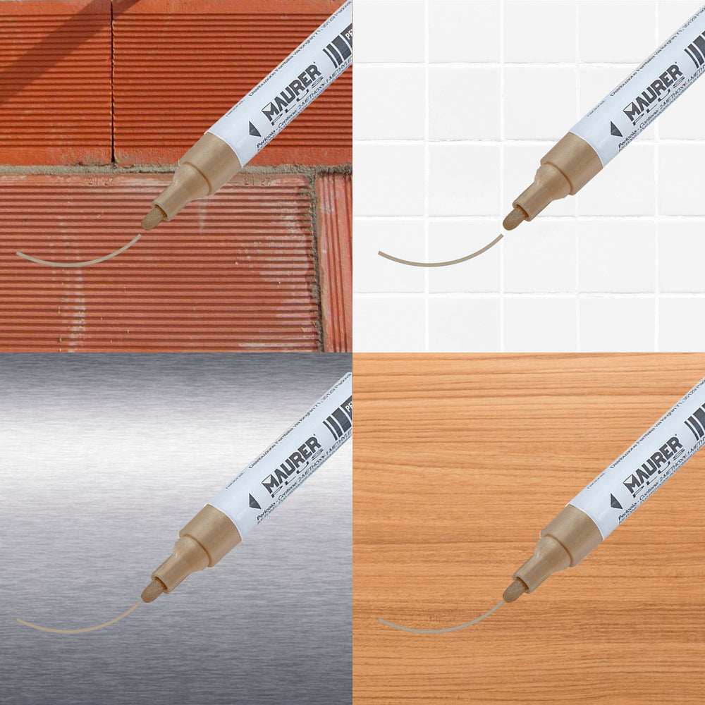 Rotulador Marcador Obra Profesional Pintura Permanente Oro