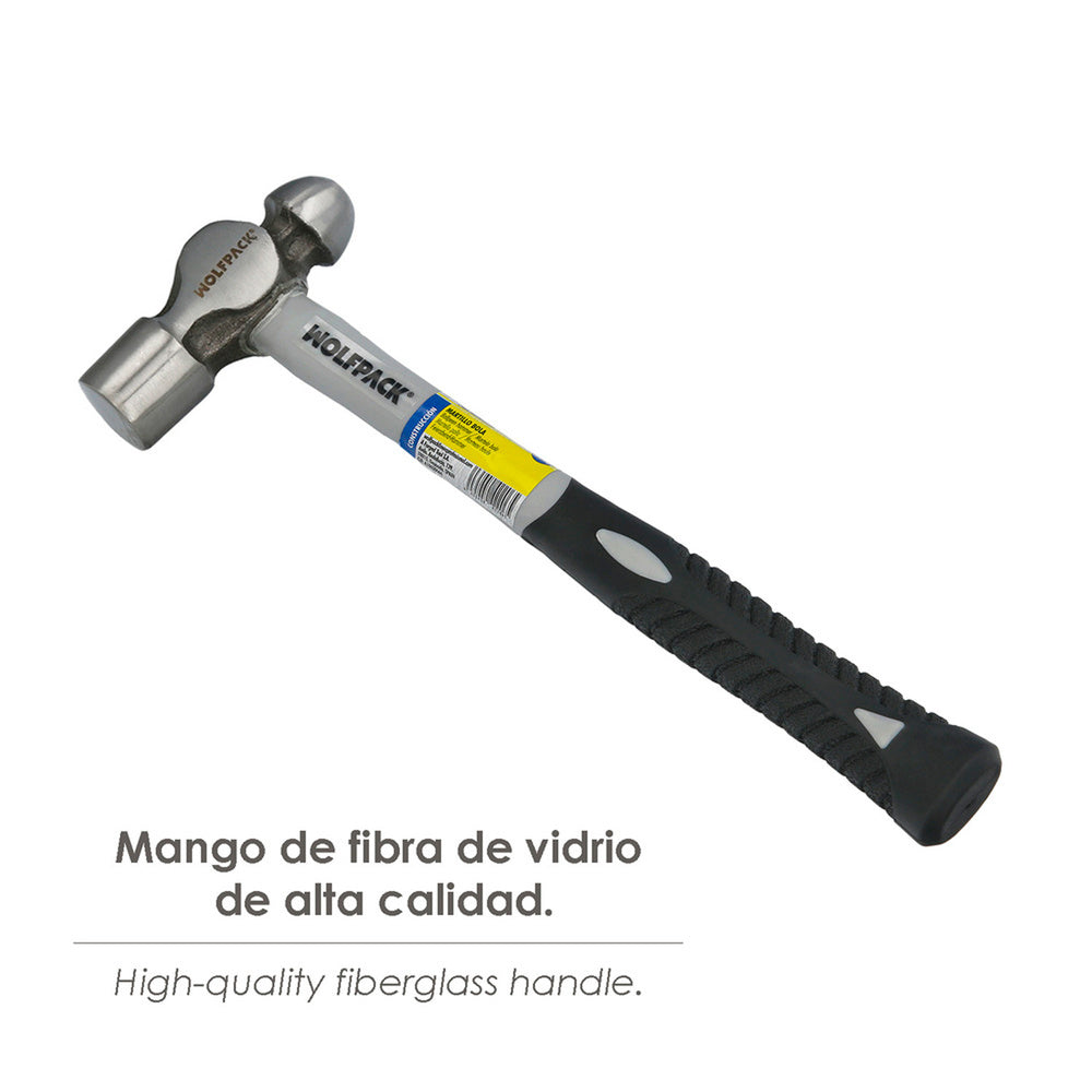 Martillo Bola 650 Gramos Mango Fibra Vidrio