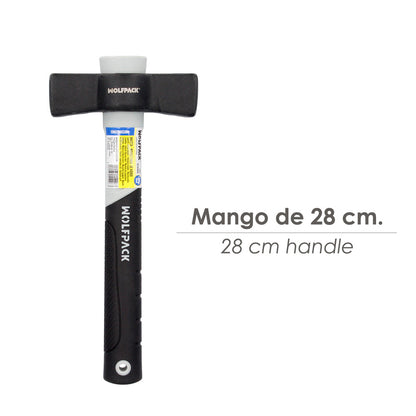Maceta Mango Fibra Vidrio Mango Fibra Vidrio Con Empuñadura Antideslizante. 1000 Gramos 28 cm.