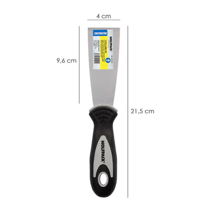 Espatula Mango Gummy Grip Hoja 40 mm. Aplicar Yeso, Pintora, Masillas, Pladur, etc.