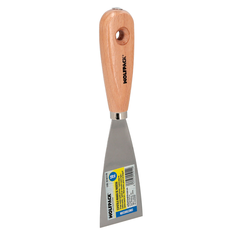 Espatula Mango Madera Hoja Acero 50 mm. Aplicar Yeso, Pintora, Masillas, Pladur, etc.