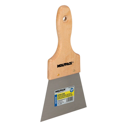 Espatula Techos Mango Madera Hoja Acero 90 x 120 mm. Aplicar Yeso, Pintora, Masillas, Pladur, etc.