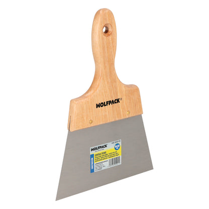 Espatula Techos Mango Madera Hoja Acero 90 x 160 mm. Aplicar Yeso, Pintora, Masillas, Pladur, etc.