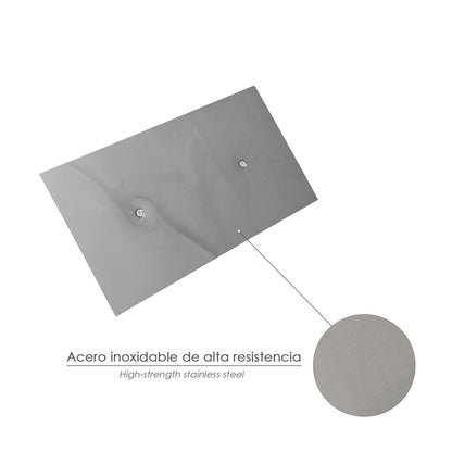Llana Profesional Acero Inoxidable Mango Polipropileno Acabado Liso 300x150mm.