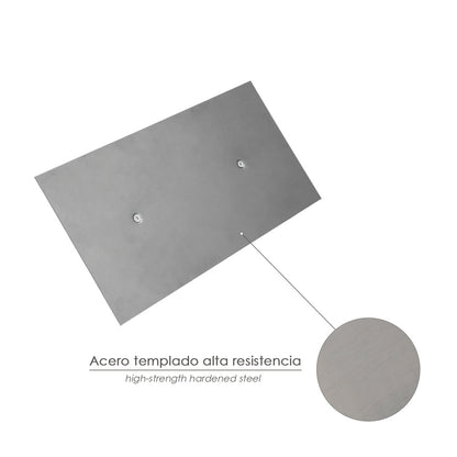 Llana Profesional Acero Mango Polipropileno Acabado Liso 300x150 mm.