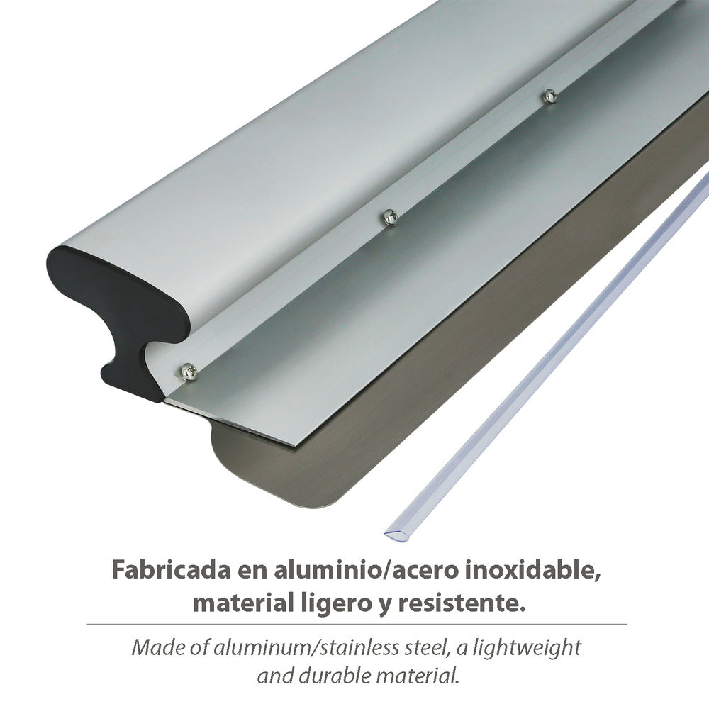 Llana Aluminio / Acero Inoxidable Para Yeso 50 cm.