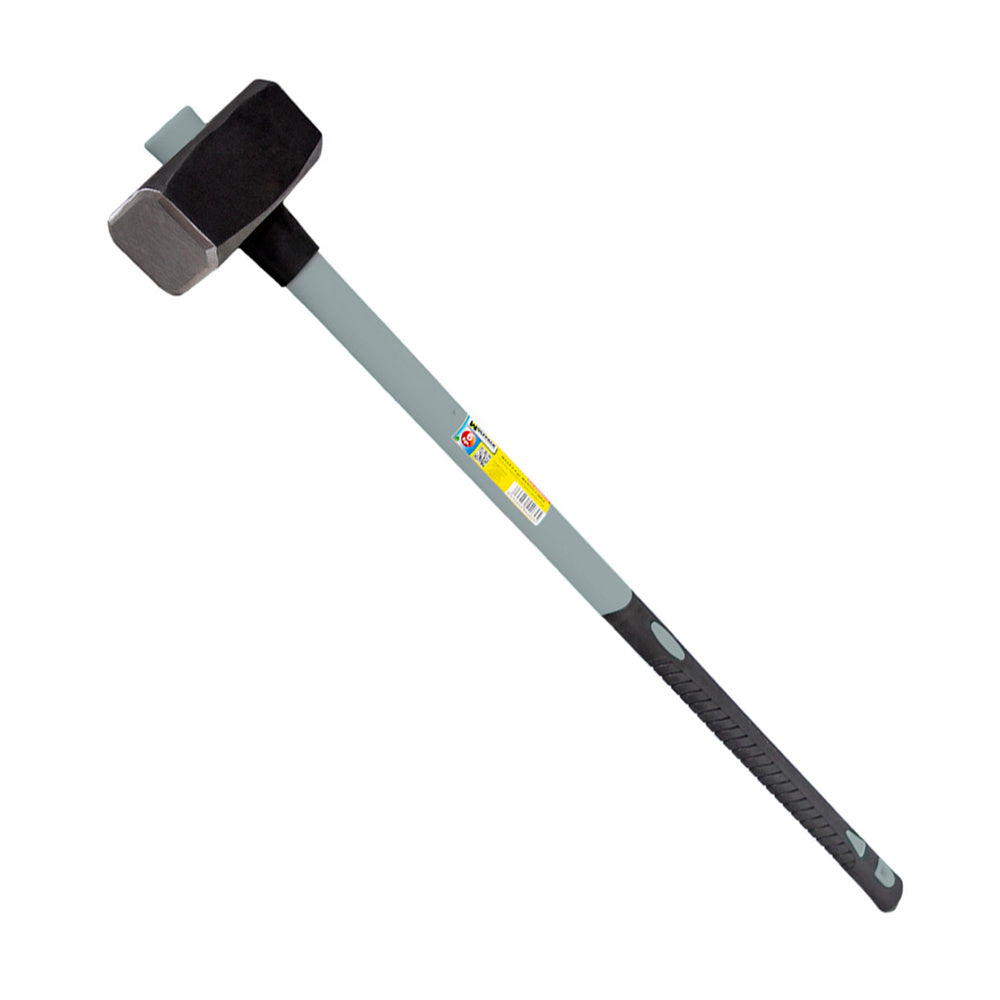 Maza Con Mango Fibra Vidrio 4 Kg. Cabeza Forjada, Con Anillo Anti Vibración, Maza / Porro