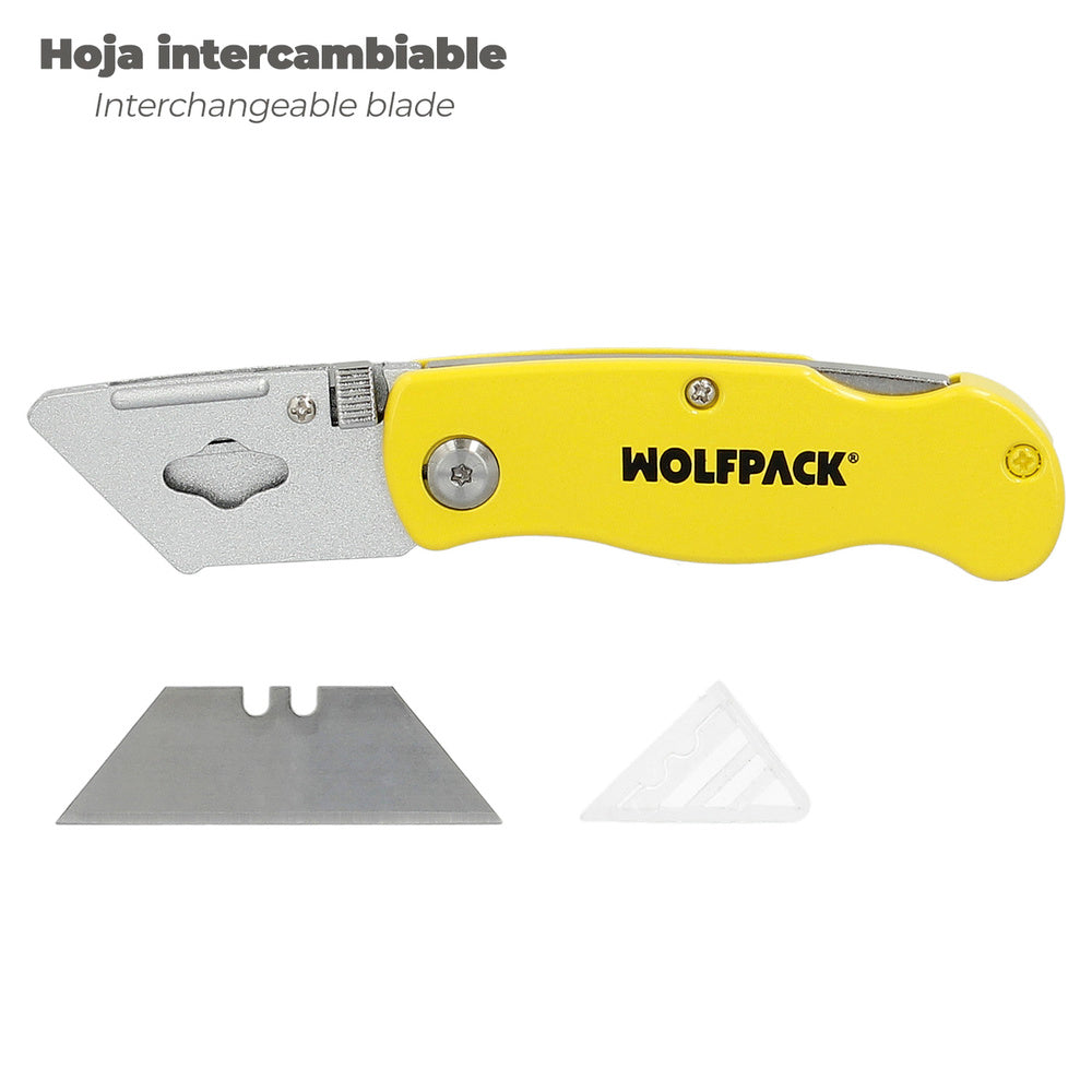 Cutter Plegable Hoja Trapezoidal 155 mm.