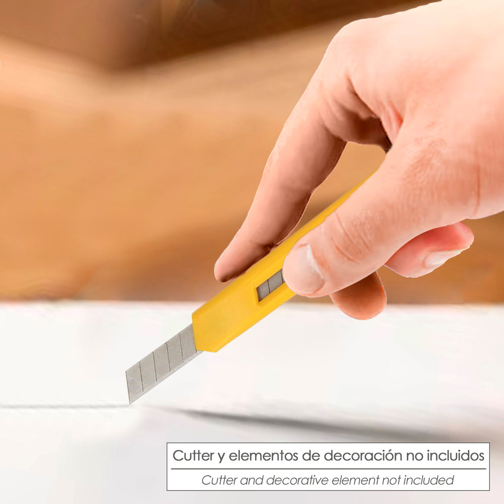 Hoja Cutter 9 mm. (Estuche 10 Piezas) Acero Sk5