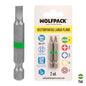 Puntas Destornillador Largo Plano 5 mm. (2 Piezas). Acero S2 al Cromo Vanadio. Puntas Hexagonales, Destorpuntas,