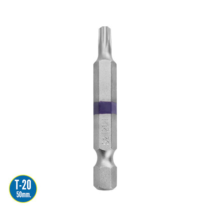 Puntas Largas Destornillador Torx T20 (2 Piezas). Acero S2 al Cromo Vanadio. Puntas Hexagonales, Destorpuntas,