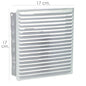 Rejilla Ventilacion Empotrar 17x17 cm. Blanca Lacada