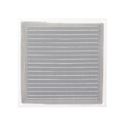Rejilla Ventilación Aluminio Con Mosquitera Atornillable 175 x 175 mm. Color Blanco