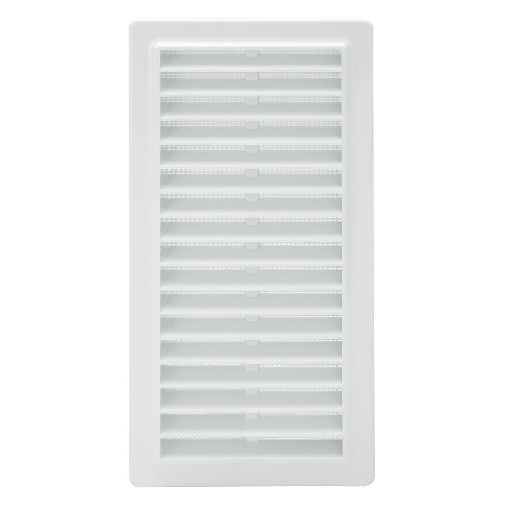 Rejilla Plastico Empotrar Con Malla Posterior 25x12 cm.