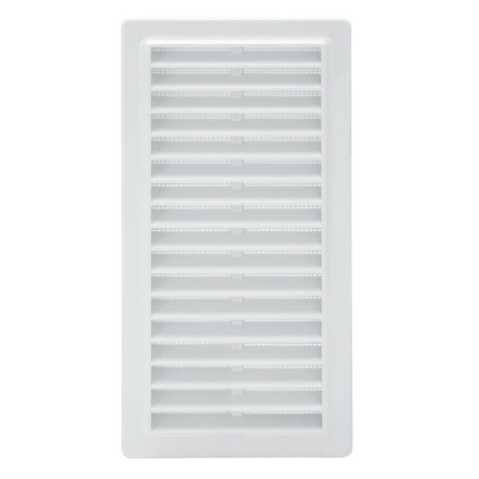 Rejilla Plastico Empotrar Con Malla Posterior 25x12 cm.