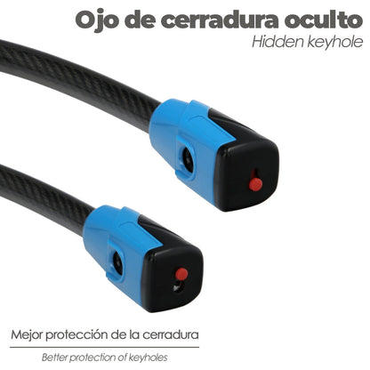 Cable Bicicleta con Llave Plana 18 Mm x 100 Cm