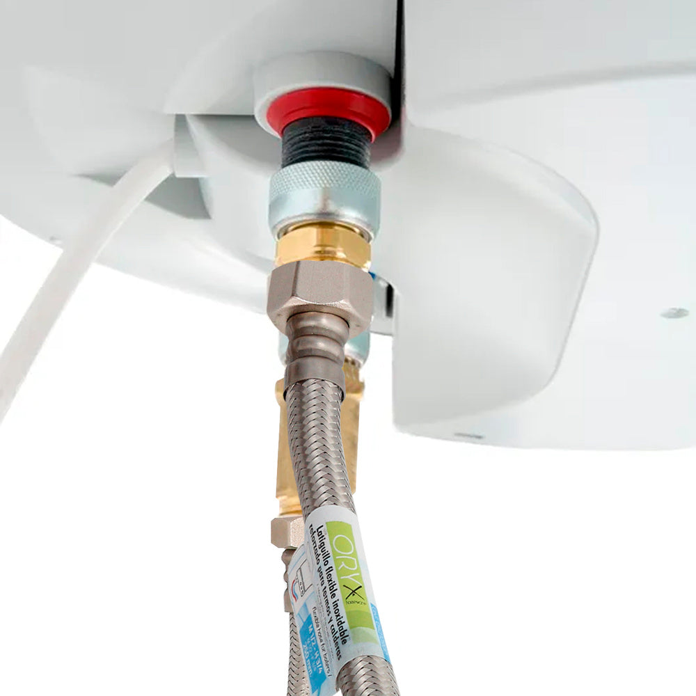 Latiguillo Flexible Reforzado Acero Inoxidable Termo Hembra 1/2" - Hembra 1/2" Longitud 300 mm