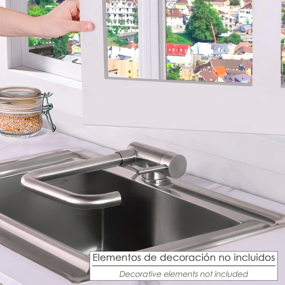 Monomando Fregadero Caño Alto Abatible. Grifo 360º. Chorro Aireado, Grifo Cocina, Grifo Alto, Grifo Fregadero