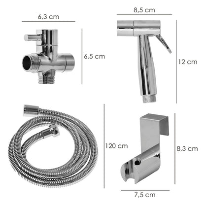Ducha Bidet WC Con Válvula Cerámica H 1/2"  M 1/2" M 1/2"