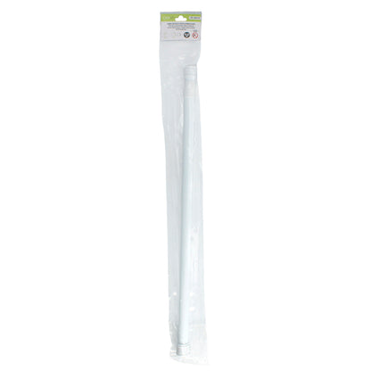 Barra Para  Cortina Ducha Extensible Aluminio Blanco 70 a 125 cm.