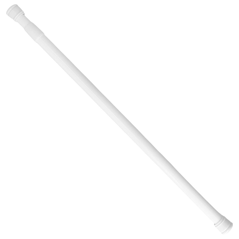 Barra Para  Cortina Ducha Extensible Aluminio Blanco 125 a 220 cm.