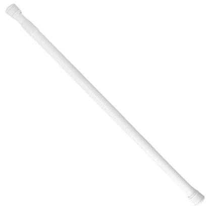 Barra Para  Cortina Ducha Extensible Aluminio Blanco 125 a 220 cm.