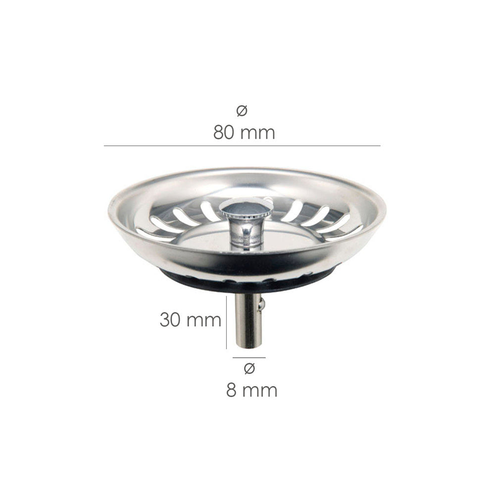 Tapon Valvula Cesta Para Fregadero, Inoxidable T-93bm-115 1 1/2