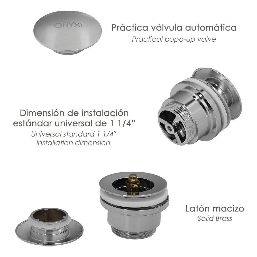 Valvula Lavabo Clic Clac 1 1/4"