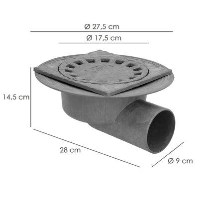 Caldereta Sifonica Pvc Horizontal 200x200/90mm
