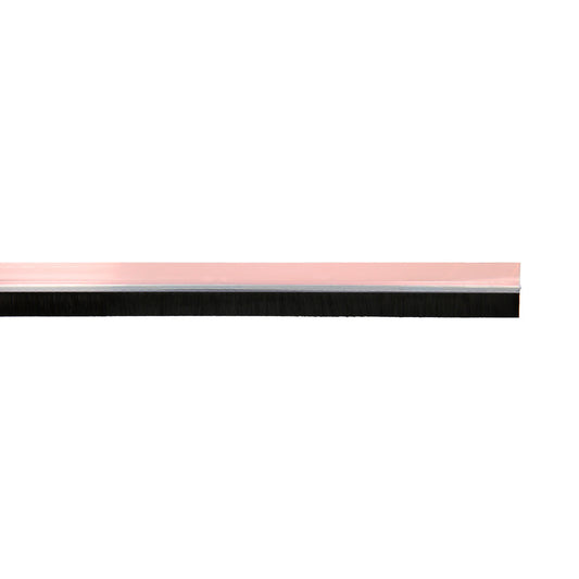 Burlete Puerta Pvc Transparente Con Cepillo 1 Metro