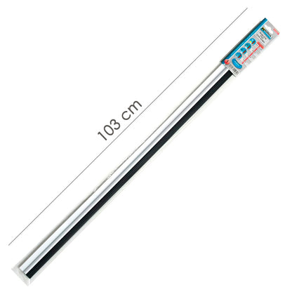 Burlete Puerta Pvc Blanco Con Goma 1 Metro