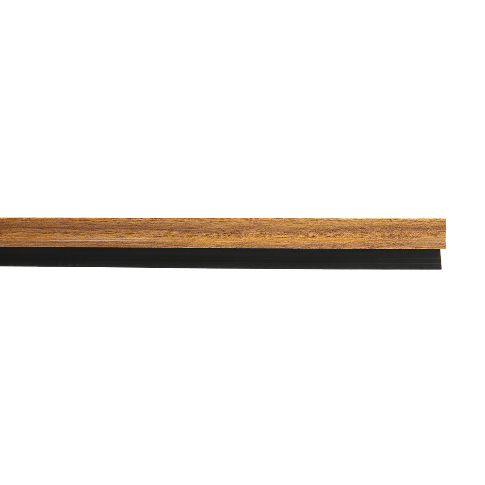 Burlete Puerta Pvc Roble Con Goma 1 Metro