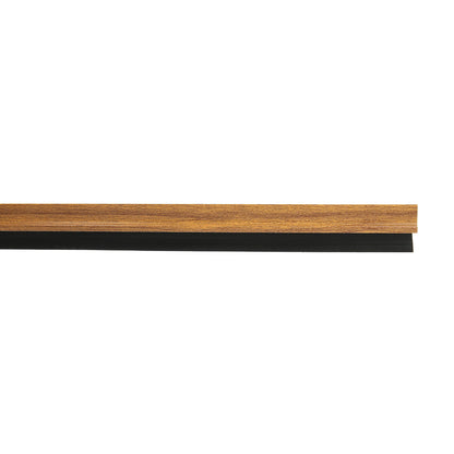 Burlete Puerta Pvc Roble Con Goma 1 Metro