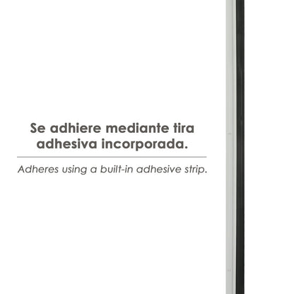 Burlete Puerta Aluminio  Blanco Con Goma 1 Metro