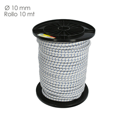 Cuerda Elástica Forrada   10 mm. Rollo de 100 metros