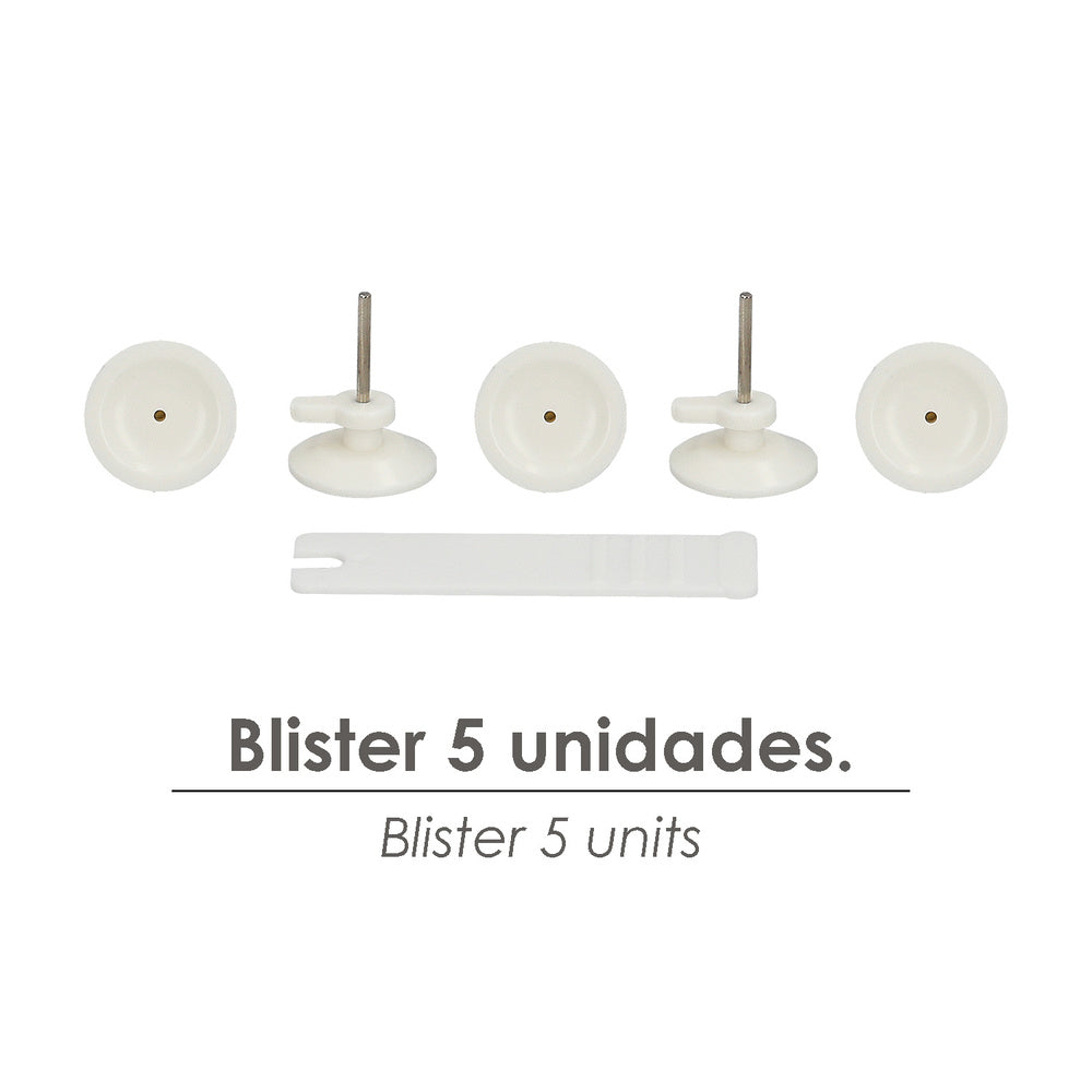 Cuelga Cuadros Redondo Grande (Blister 5 unidades) Clavar
