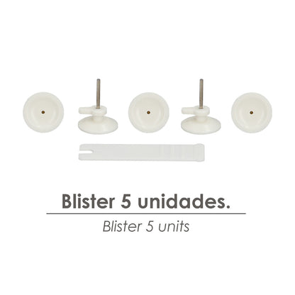 Cuelga Cuadros Redondo Grande (Blister 5 unidades) Clavar
