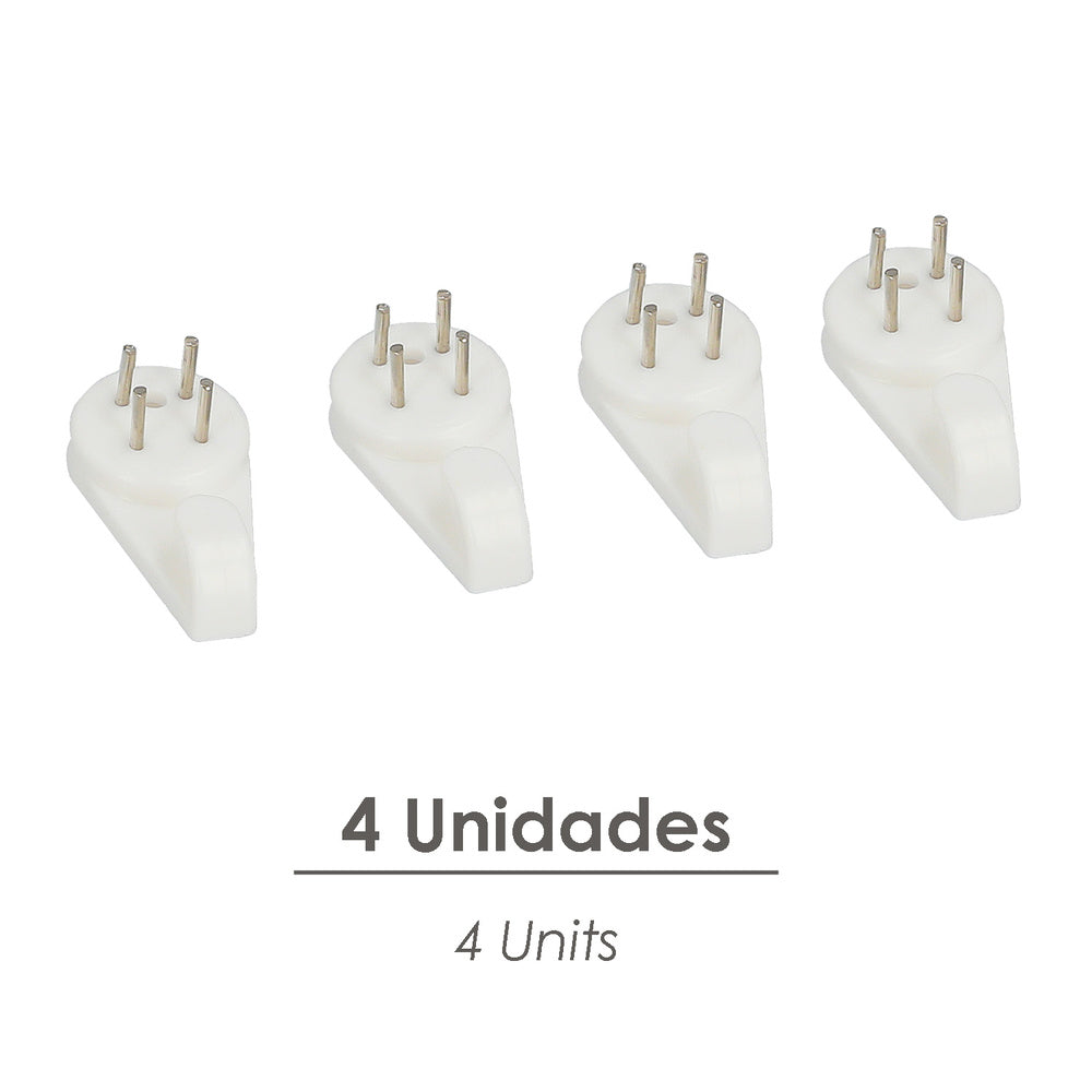 Cuelga Cuadros Gancho Pequeño (Blister 4 unidades) Clavar